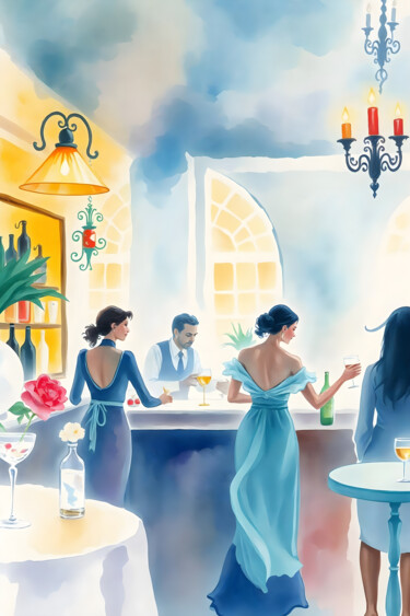 「Havanna Mojito-Bar I」というタイトルのデジタルアーツ Jo Graetz (Jo Graetz)によって, オリジナルのアートワーク, 2Dデジタルワーク
