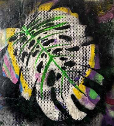 "Urban Veil" Painting titled ""Urban Veil"" by Cicero Spin, Original Artwork, Stencil