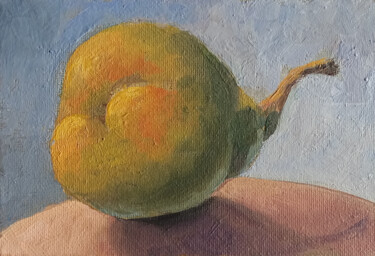 Картина под названием "Little pear - Fruit…" - Tamara Rozinskay, Подлинное произведение искусства, Масло Установлен на картон