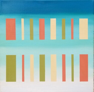 Painting titled "MALDIVES 2" by Irina Zh, Original Artwork, Oil Mounted on Wood Stretcher frame