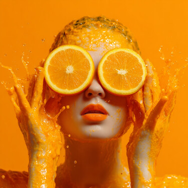 数字艺术 标题为“Freshly squeezed ga…” 由Hanna Uhlova, 原创艺术品, AI生成的图像