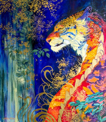 绘画 标题为“Duality” 由Irina Larina, 原创艺术品, 丙烯 安装在木质担架架上