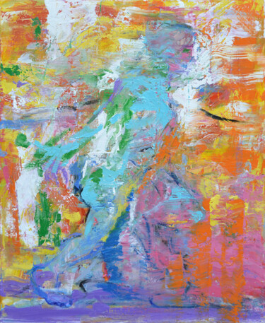 绘画 标题为“Momentum” 由Borko Petrovic, 原创艺术品, 油 安装在木质担架架上