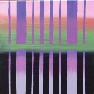 Painting titled "DUSK EVENING 3" by Irina Zh, Original Artwork, Oil Mounted on Wood Stretcher frame