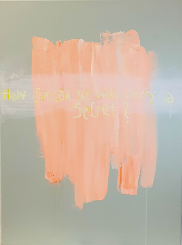 Whisper 绘画 标题为“Whisper” 由Kerstin Vogel, 原创艺术品, 丙烯 安装在木质担架架上
