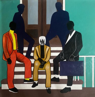 绘画 标题为“Brother Delivered B…” 由Ayobami Lawal, 原创艺术品, 丙烯