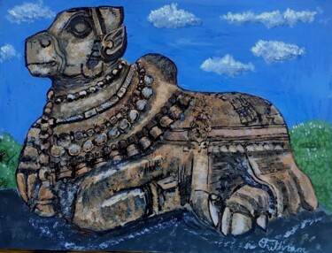 "Lepakshi Nandi" başlıklı Tablo Chithra Kanchi tarafından, Orijinal sanat, Akrilik
