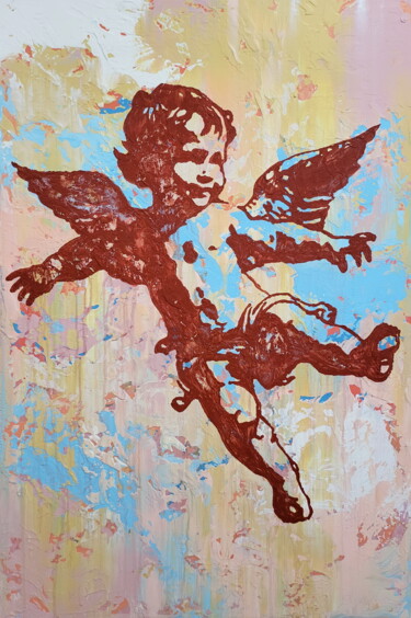 Featherlight Dreams Painting titled "Featherlight Dreams" by Alex Senchenko, Original Artwork, Acrylic Mounted on Wood Stretcher frame