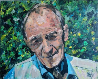 绘画 标题为“Portret Leona Micha…” 由Maciej Mazurkiewicz, 原创艺术品, 丙烯 安装在木质担架架上