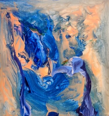 Schilderij getiteld "Sad alien - 1866" door Milto Sideris, Origineel Kunstwerk, Acryl