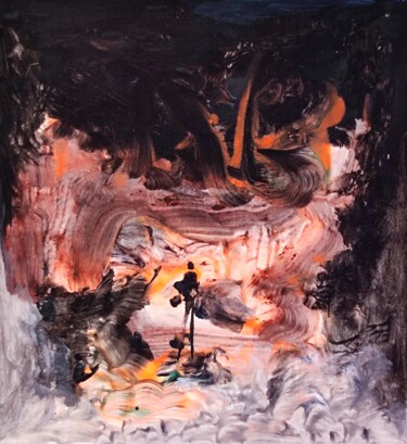 "Looking for a fire…" başlıklı Tablo Milto Sideris tarafından, Orijinal sanat, Akrilik