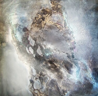 绘画 标题为“SPACE 1” 由Marion Albrecht, 原创艺术品, 颜料 安装在木质担架架上