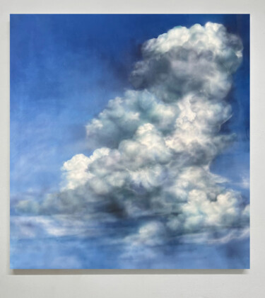 Pintura intitulada "Blue sky 6" por Liza Orlovska, Obras de arte originais, Aerógrafo