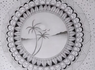 "Mandala Art sketch…" başlıklı Resim Mygallery Artist tarafından, Orijinal sanat, Tükenmez kalem
