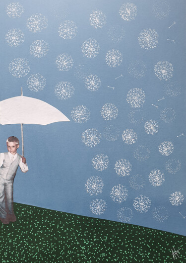 ""Childhood" 4" başlıklı Kolaj Loba-Nova Natalia tarafından, Orijinal sanat, Kolaj