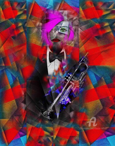 Cafe Justine II Arte digitale intitolato "Cafe Justine II" da Charles Talkoff, Opera d'arte originale, Lavoro digitale 2D