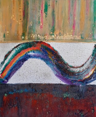 Pintura intitulada "The Power of Now –…" por Kateryna Lastovetska, Obras de arte originais, Acrílico