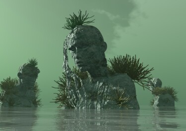 数字艺术 标题为“Contemplating The G…” 由Russell Newell, 原创艺术品, 三维建模