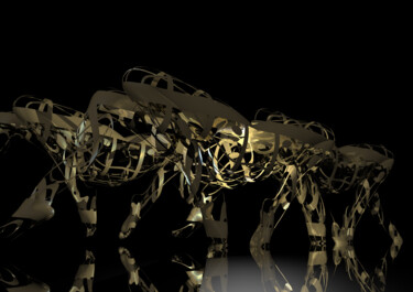 「Machined by CHoice」というタイトルのデジタルアーツ Russell Newellによって, オリジナルのアートワーク, 3Dスカルプティング