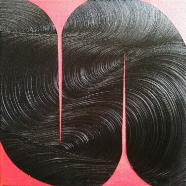 Pintura intitulada "peinture, abstrait…" por Steivan Loundou, Obras de arte originais, Óleo Montado em Armação em madeira