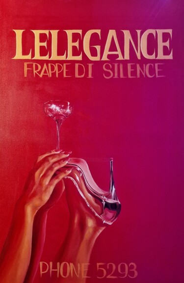 "Elegance" başlıklı Tablo Ekaterina Hugg tarafından, Orijinal sanat, Petrol Ahşap Sedye çerçevesi üzerine monte edilmiş