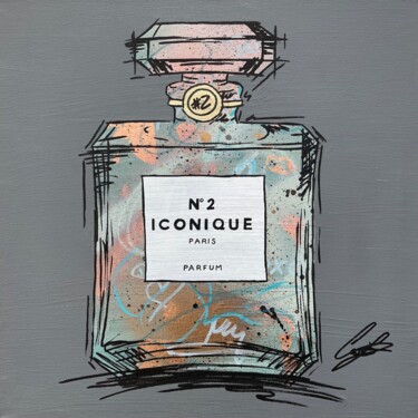 제목이 "ICINIQUE"인 미술작품 Beyond Signature로, 원작, 아크릴 나무 들것 프레임에 장착됨