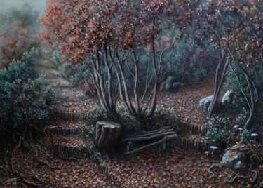Painting titled "Alte Lager (The Old…" by Bani Mokawas (Svlla), Original Artwork, Oil