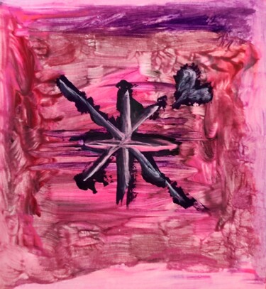 Schilderij getiteld "Asterix - 1827" door Milto Sideris, Origineel Kunstwerk, Acryl