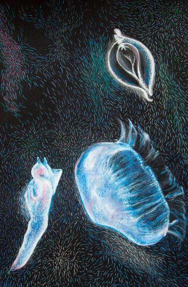 Série Bioluminescence #4 "Série Bioluminescen…" başlıklı Resim Louis Lapointe tarafından, Orijinal sanat, Kalem