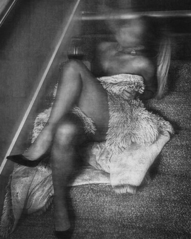 The Smoked Silence – Erotic Fine Art in Black and White 「The Smoked Silence…」というタイトルの写真撮影 Felipe Huebによって, オリジナルのアートワーク, 操作する