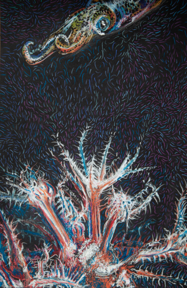 Série Bioluminescence #7 Σχέδιο με τίτλο "Série Bioluminescen…" από Louis Lapointe, Αυθεντικά έργα τέχνης, Μολύβι