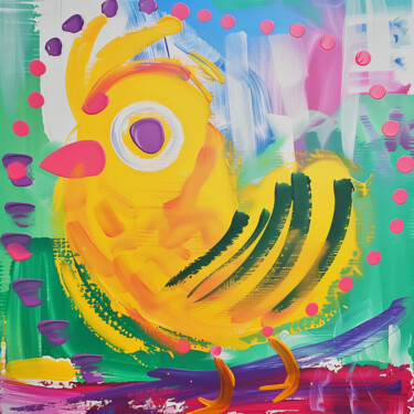 Barbello Painting titled "Barbello" by Kristina Kalle, Original Artwork, Acrylic Mounted on artwork_cat.