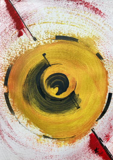 The Pivot Point Schilderij getiteld "The Pivot Point" door Katerina Serebryanskaya, Origineel Kunstwerk, Acryl
