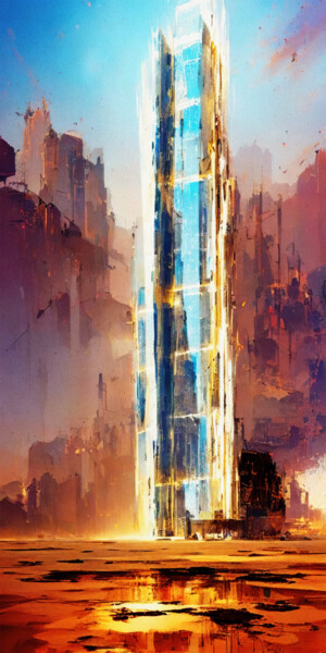 Desert City "Desert City" başlıklı Dijital Sanat Ugo Van Deeck tarafından, Orijinal sanat, Dijital Kolaj
