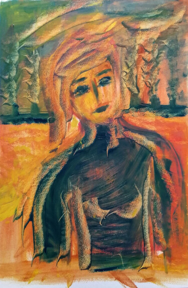 绘画 标题为“LA FORET BRULE” 由Michele Leydet, 原创艺术品, 油