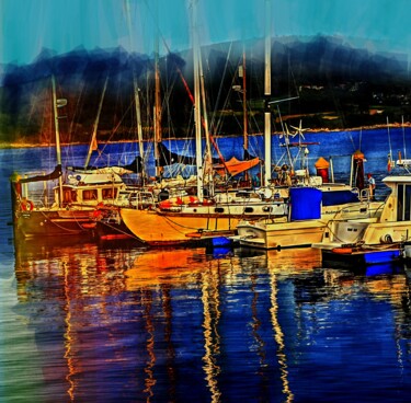 Fotografia intitolato "Puerto Deportivo" da Alfonso García, Opera d'arte originale, Fotografia digitale
