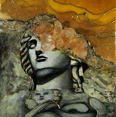 「GILDED」というタイトルの絵画 Anastassia Chouryguinaによって, オリジナルのアートワーク, 樹脂