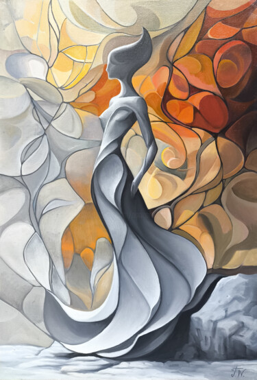 Echoes of Elegance Картина под названием "Echoes of Elegance" - Sergey Miqayelya, Подлинное произведение искусства, Масло Установлен на Деревян…