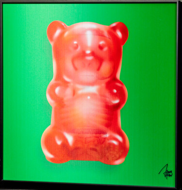 제목이 "Gummy Bear – Green"인 미술작품 James Chiew로, 원작, 2D 디지털 작업