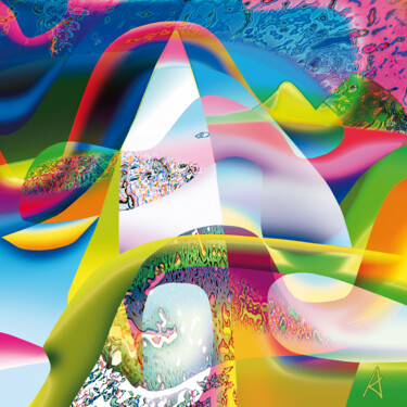 Digitale Kunst mit dem Titel "2888" von Jean Jacques Apertet, Original-Kunstwerk, Digitale Malerei