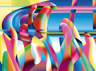 Digitale Kunst mit dem Titel "2889" von Jean Jacques Apertet, Original-Kunstwerk, Digitale Malerei
