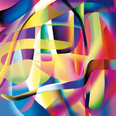 Digitale Kunst mit dem Titel "2892" von Jean Jacques Apertet, Original-Kunstwerk, Digitale Malerei