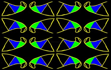 Organic Symmetry 1b4e Цифровое искусство под названием "Organic Symmetry 1b…" - Ken Lerner, Подлинное произведение искусства, 2D Цифровая Работа