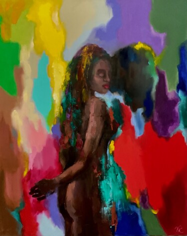 绘画 标题为“PLASTIC OF EMOTIONS…” 由Vera Klimova, 原创艺术品, 油 安装在木质担架架上