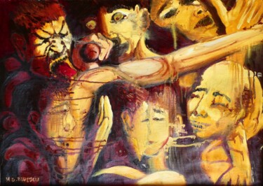 La Catalyse Pittura intitolato "La Catalyse" da Matei Gabriel Buzescu, Opera d'arte originale, Olio