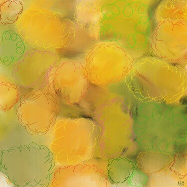 Schilderij getiteld "Bouquet" door Miguel Sanguesa, Origineel Kunstwerk, Digitaal Schilderwerk