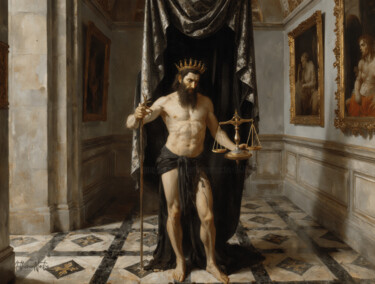 Digital Arts με τίτλο "Moral Ambiguity" από Aethereanoctis, Αυθεντικά έργα τέχνης, Εικόνα που δημιουργήθηκε με AI