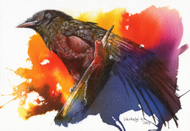 Rabenvogel #36 Dibujo titulada "Rabenvogel #36" por Lilla Varhelyi, Obra de arte original, Tinta