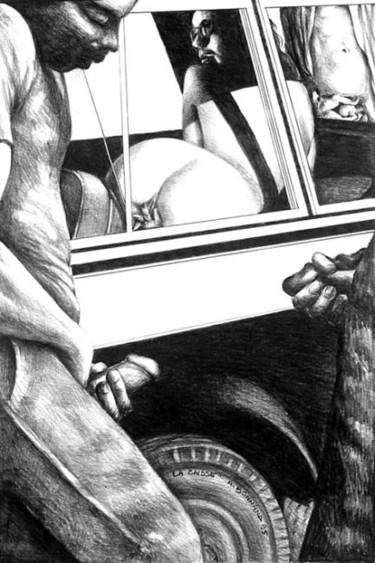 la caisse 图画 标题为“la caisse” 由Alain Bonnand, 原创艺术品