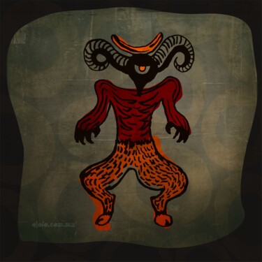 Arte digitale intitolato "demoniojo 3" da Ojolo - Abel García, Opera d'arte originale, Pittura digitale